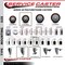Service Caster 3.5'' Maroon Poly Swivel 1-3/8'' Expanding Stem Caster with Brake SCC-EX20S3514-PPUB-MRN-TLB-138 - alternate 4